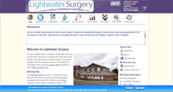 Desktop Screenshot of lightwatersurgery.co.uk