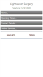 Mobile Screenshot of lightwatersurgery.co.uk